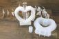 Preview: 1 Stück ♥ GIESSFORM SILIKON - BLUMENVASE HERZ + 1 REAGENZGLAS ♥