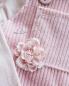 Preview: 1 Stck. ♥ WoLLBLUME MIT STAUBBLäTTERN MINT - 6,5cm ♥