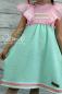 Preview: ♥1 Mtr. IBiZA Fransenband MiNT- 4,5cm ♥