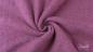 Preview: 0,5 MTR. ♥ Doubelface Baumwollfleece BROMBEERE MELANGE - 100% Baumwolle ♥