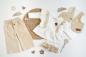 Preview: 0,5 MTR. ♥ WEICHER FEINCORD HERZCHEN SAND ♥