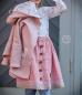 Preview: 0,5 MTR. ♥ Doubelface Baumwollfleece ROSE MELANGE - 100% Baumwolle ♥