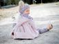 Preview: 0,5 MTR. ♥ Doubelface Baumwollfleece ROSE MELANGE - 100% Baumwolle ♥
