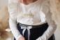 Preview: 0,5 MTR. ♥ WEICHER *HERZGLITZER*  TüLL NAVY ♥