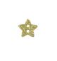 Preview: 1 Stück ♥ GLiTZER STAR KNOPF - GoLD - 18mm ♥