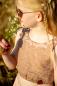 Preview: 0,5 MTR. ♥ 100% LEINEN TABACCO MELIERT ♥