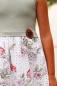 Preview: 0,5 MTR. ♥ LoCHSTICKEREI NaTURE FLOWERS - BAUMWoLLE  ♥