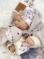 Preview: 0,5 MTR. ♥ Doubelface Baumwollfleece BEIGE MELANGE - 100% Baumwolle ♥