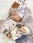 Preview: 0,5 MTR. ♥ Doubelface Baumwollfleece BEIGE MELANGE - 100% Baumwolle ♥