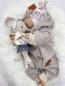 Preview: 0,5 MTR. ♥ Doubelface Baumwollfleece BEIGE MELANGE - 100% Baumwolle ♥