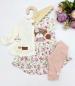 Preview: 0,5 MTR. ♥ BAUMWOLLJERSEY POINTOILLE Lochstickerrei NATUR ♥