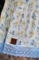 Preview: ♥1 Mtr. Wäschespitze - XXL Blütentraum 8cm - Baby Blau ♥