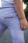 Preview: 0,5 MTR. ♥ DENIM JEANS - JERSEY - LILA ♥