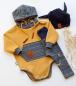 Preview: 0,5 MTR.  WAFFEL STRICKJERSEY 100% BAUMWOLLE - CuRRY