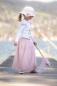 Preview: 0,5 MTR. ♥ WEICHER GLITZER TüLL ROSE/SILBER ♥