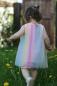 Preview: 0,5 MTR. ♥ WEICHER *GLITZER* FARBVERLAUF RAINBOW MuLTICoLour TüLL ♥