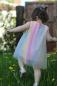 Preview: 0,5 MTR. ♥ WEICHER *GLITZER* FARBVERLAUF RAINBOW MuLTICoLour TüLL ♥
