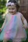 Preview: 0,5 MTR. ♥ WEICHER *GLITZER* FARBVERLAUF RAINBOW MuLTICoLour TüLL ♥