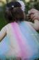 Preview: 0,5 MTR. ♥ WEICHER *GLITZER* FARBVERLAUF RAINBOW MuLTICoLour TüLL ♥