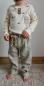 Preview: 0,5 MTR. ♥ RIPPSTRICK JERSEY AUTO/FAHRZEUGE - NATUR ♥