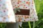 Preview: 0,50 MTR. ♥ PETITE FLEUR STREUBLüMCHEN HELLGELB/MINZE JERSEY ♥