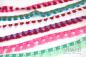 Preview: ♥1 Mtr. MiNi Quastenborte RoT/WeiSS - zweifarbig - 15mm ♥