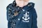 Preview: 1 MTR. NETZ Hoodie Kordel - DuNKELBLau - 8mm