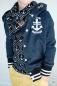 Preview: 1 MTR. NETZ Hoodie Kordel - DuNKELBLau - 8mm