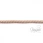 Preview: 1 MTR. ♥ XXL Gedrehte Hoodie Kordel NATUR meliert - 12mm ♥
