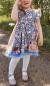 Preview: ♥1 Mtr. WäSCHESPITZE BLOOME - ZWEIFARBIG - LIGHT JEANS/WEISS - 5cm ♥ -