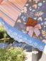 Preview: ♥1 Mtr. WäSCHESPITZE BLOOME - ZWEIFARBIG - LIGHT JEANS/WEISS - 5cm ♥ -