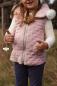 Preview: 0,5 MTR. Abgesteppter Musselin Jackenstoff - RoSE