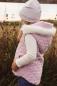 Preview: 0,5 MTR. Abgesteppter Musselin Jackenstoff - RoSE
