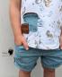 Preview: 0,5 MTR. ♥ 100% LEINEN MINT MELIERT ♥