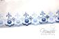 Preview: ♥1 Mtr. WÄSCHESPITZE SHABBY BLUE - 8cm ♥