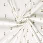 Preview: 0,5 MTR.  ♥ BAUMWOLLJERSEY POINTOILLE Lochstickerrei - BLÜMCHEN ♥