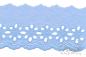Preview: ♥1 Mtr. Wäschespitze - XXL Blütentraum 8cm - Baby Blau ♥