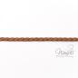 Preview: 1Mtr. ♥ Geflochtenes Kunstlederband Braun ♥