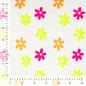 Preview: 0,5 MTR. ♥ RIPPSTRICK JERSEY NEON DAISIES ♥