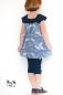 Preview: 0,5 MTR. ♥ BAUMWOLLJERSEY POINTOILLE Lochstickerrei NAVY MELIERT ♥