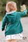 Preview: 0,5 MTR. KUSCHLIGER SWEAT - PETROL - mehrfarbig Meliert