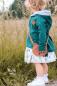 Preview: 0,5 MTR. KUSCHLIGER SWEAT - PETROL - mehrfarbig Meliert