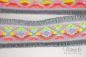 Preview: ♥1 Mtr. IBiZA Fransenband GRAU - 4,5cm ♥