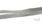 Preview: 1 MTR. ♥ Elastisches Einfassband - Silber - Falzgummi - Glänzend ♥