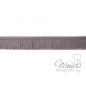 Preview: 1Mtr. ♥ Kunstleder Fransenband Grau 3cm ♥