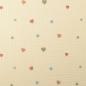 Preview: 0,5 MTR. ♥ MuSSELIN GESTICKTE PASTELL HERZEN CREME ♥
