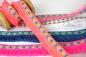 Preview: ♥1 Mtr. IBiZA Style Fransenborte RoT - 2,5cm ♥