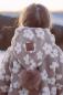 Preview: 0,5 MTR. ♥ SUPER SOFTER FLOWER TEDDY / ZoTTEL TAUPE ♥