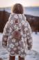 Preview: 0,5 MTR. ♥ SUPER SOFTER FLOWER TEDDY / ZoTTEL WOLLWEISS ♥