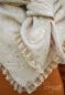 Preview: 1 MTR. ♥ ELASTISCHE BAUMWOLL SPITZE -  RüSCHENBORTE  - Taupe- 3,5cm ♥